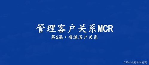 管理客戶關(guān)系mcr 第5篇 組織客戶關(guān)系如何拓展