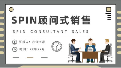 SPIN顧問式銷售模式案例分析企業產品營銷推廣方案PPT模板